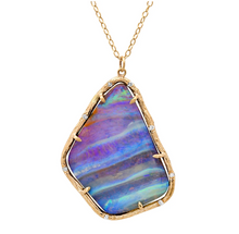 Load image into Gallery viewer, Elisabeth Bell Skyline Blue Opal Necklace