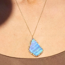 Load image into Gallery viewer, Elisabeth Bell Skyline Blue Opal Necklace