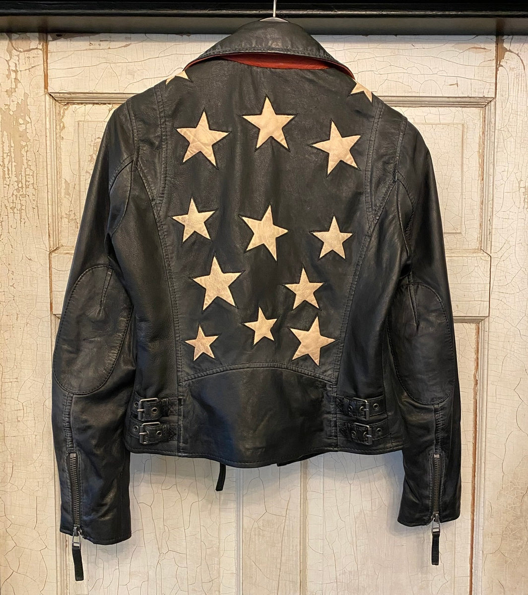 Mauritius Sofistar White Leather Jacket w/ Stars – MODA Nashville