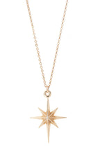 Load image into Gallery viewer, 14k Northern Star Necklace
