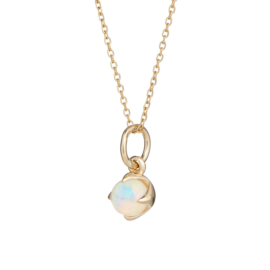 14k Opal Sphere Necklace