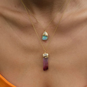 Elisabeth Bell Melted Opal Necklace