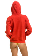 Load image into Gallery viewer, Aviator Nation 5 Stripe Relaxed Zip Hoodie - Red Neon Rainbow
