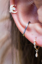 Load image into Gallery viewer, Celine Daoust Diamonds &amp; Dangling Hoop Earrings
