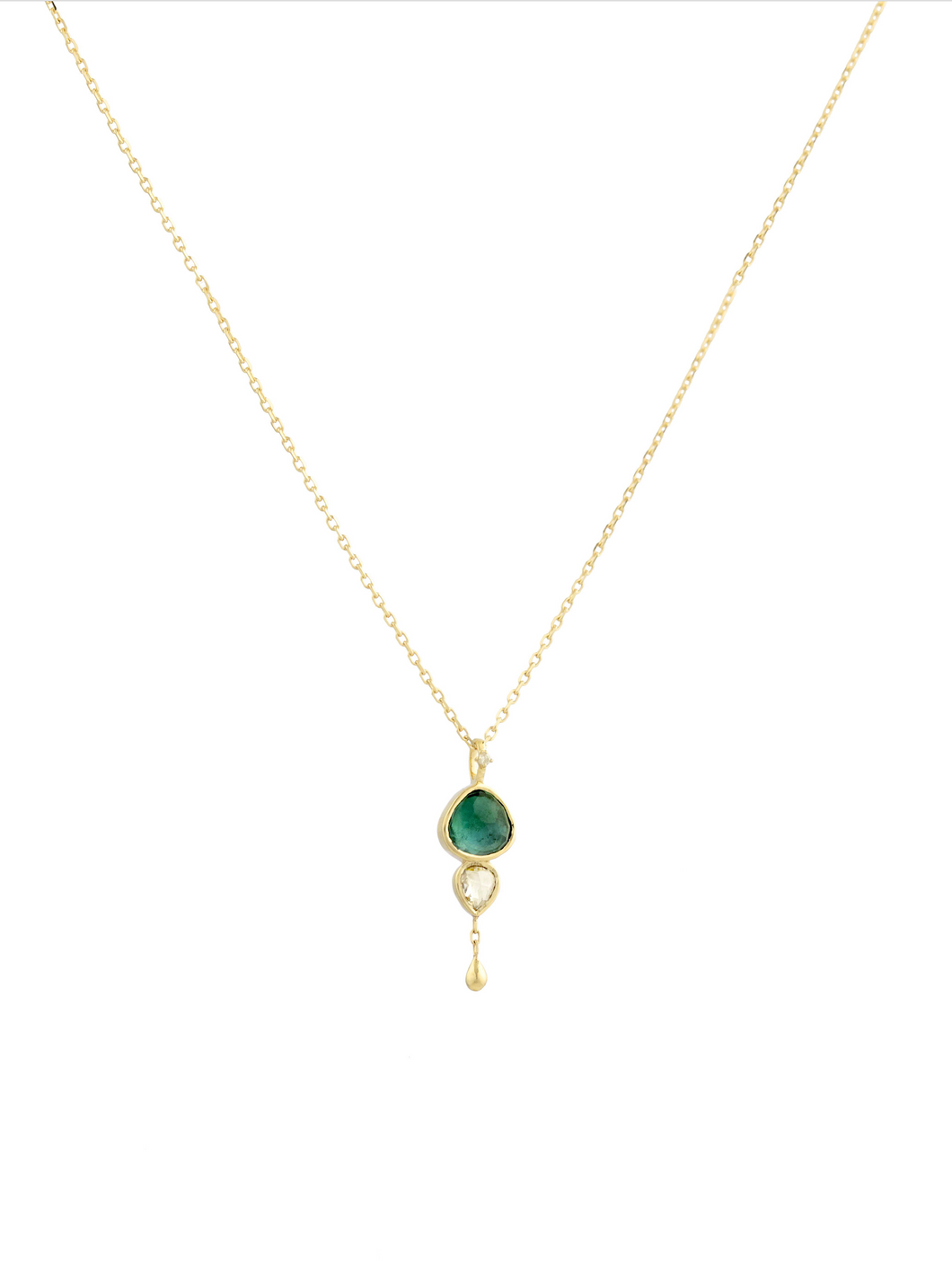 Celine Daoust One of a Kind Green Tourmaline Necklace