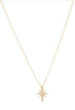Load image into Gallery viewer, Celine Daoust North Star 14k YG Diamond Necklace
