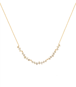 Celine Daoust Rose Cut Diamond Twisted Chain Necklace
