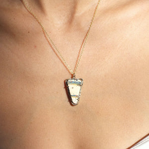 Elisabeth Bell Opal Stripe Necklace