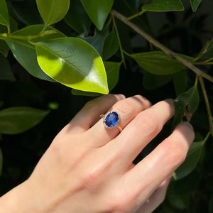 Elisabeth Bell Royal Blue Sapphire Ring