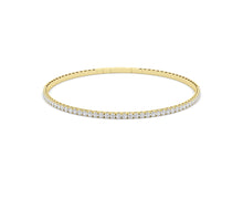 Load image into Gallery viewer, Club MODA 14k Gold 1 Ct. Natural Diamaond Flex Bracelet
