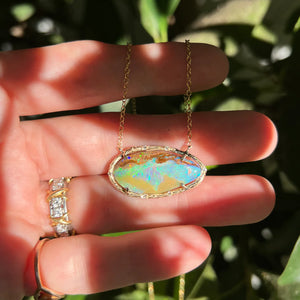 Elisabeth Bell Sky Opal Necklace