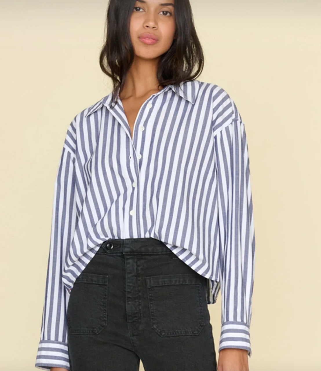 Xirena Morgan Shirt Twilight Stripe – MODA Nashville