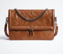 Load image into Gallery viewer, Zadig &amp; Voltaire Rock Novel Polished Vegetable Bag - Tawny
