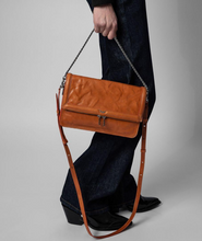 Load image into Gallery viewer, Zadig &amp; Voltaire Rock Novel Polished Vegetable Bag - Tawny
