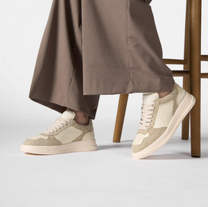 Ghōud Tweener Low Sneaker - Cream Platinum Glitter