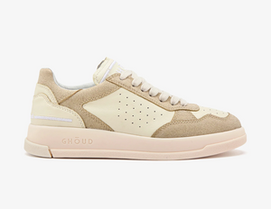 Ghōud Tweener Low Sneaker - Cream Platinum Glitter