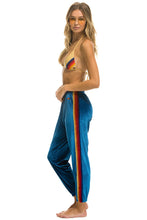 Load image into Gallery viewer, Aviator Nation Classic Velvet Sweatpants - Vintage Blue
