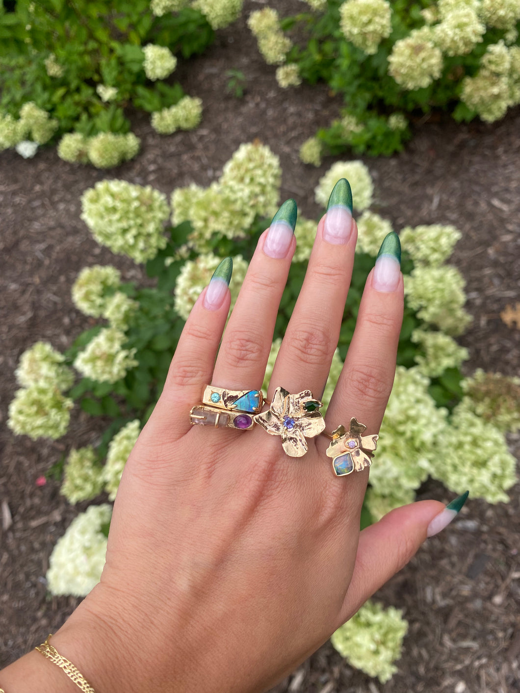 Gabrielle Valenti Opal Flower Ring