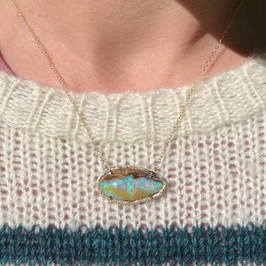 Elisabeth Bell Sky Opal Necklace