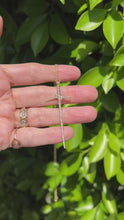 Load and play video in Gallery viewer, Elisabeth Bell 14k Gold Large Full Pave Diamond Thorn Necklace
