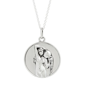 Sterling Silver Zodiac Necklace - Aquarius