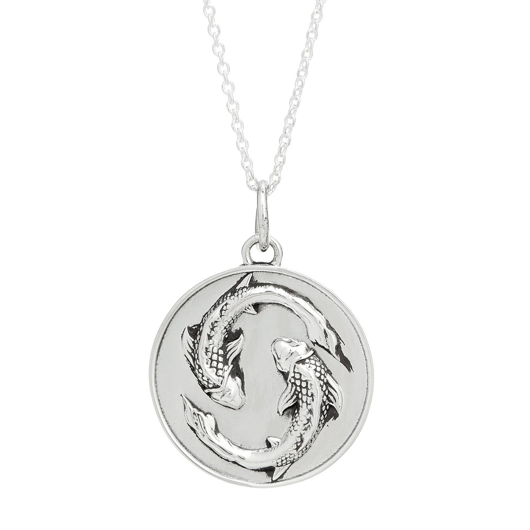 Sterling Silver Zodiac Necklace - Pisces