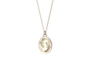 14k Gold Zodiac Necklace - Pisces