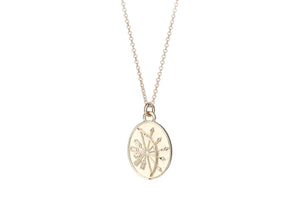 14k Gold Zodiac Necklace - Sagittarius