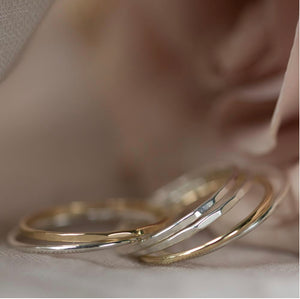 Christina Kober Hammered Sterling Silver Wish Stacker