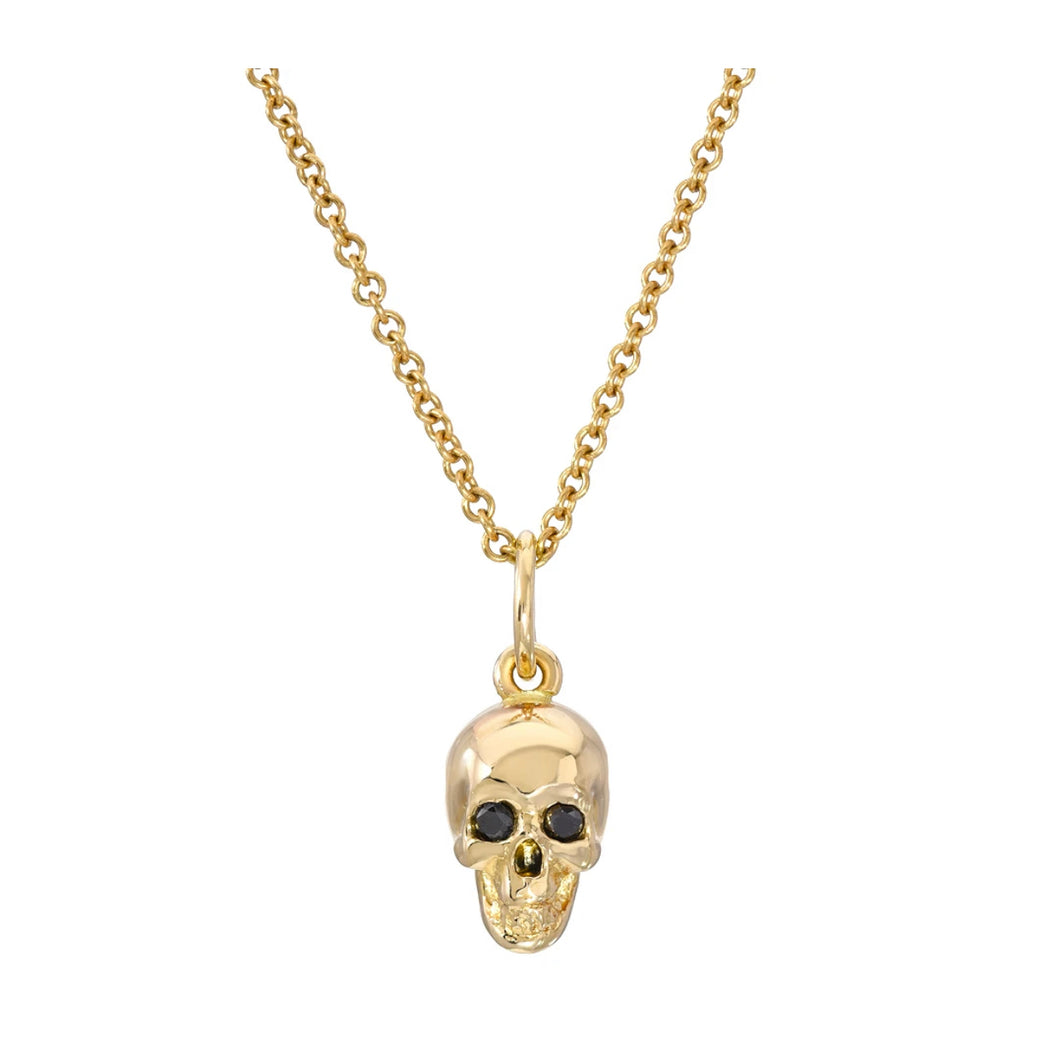 Dru Baby Skull Necklace 14k