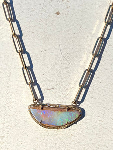 Elisabeth Bell Opal Willow Branch Necklace