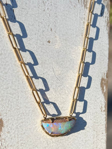 Elisabeth Bell Opal Willow Branch Necklace