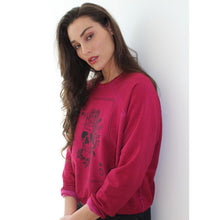 Load image into Gallery viewer, Unsweetened Queen of Hearts Skull Sweatshirt - Scarlet
