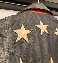Load image into Gallery viewer, Mauritius Black Star Leather Jacket
