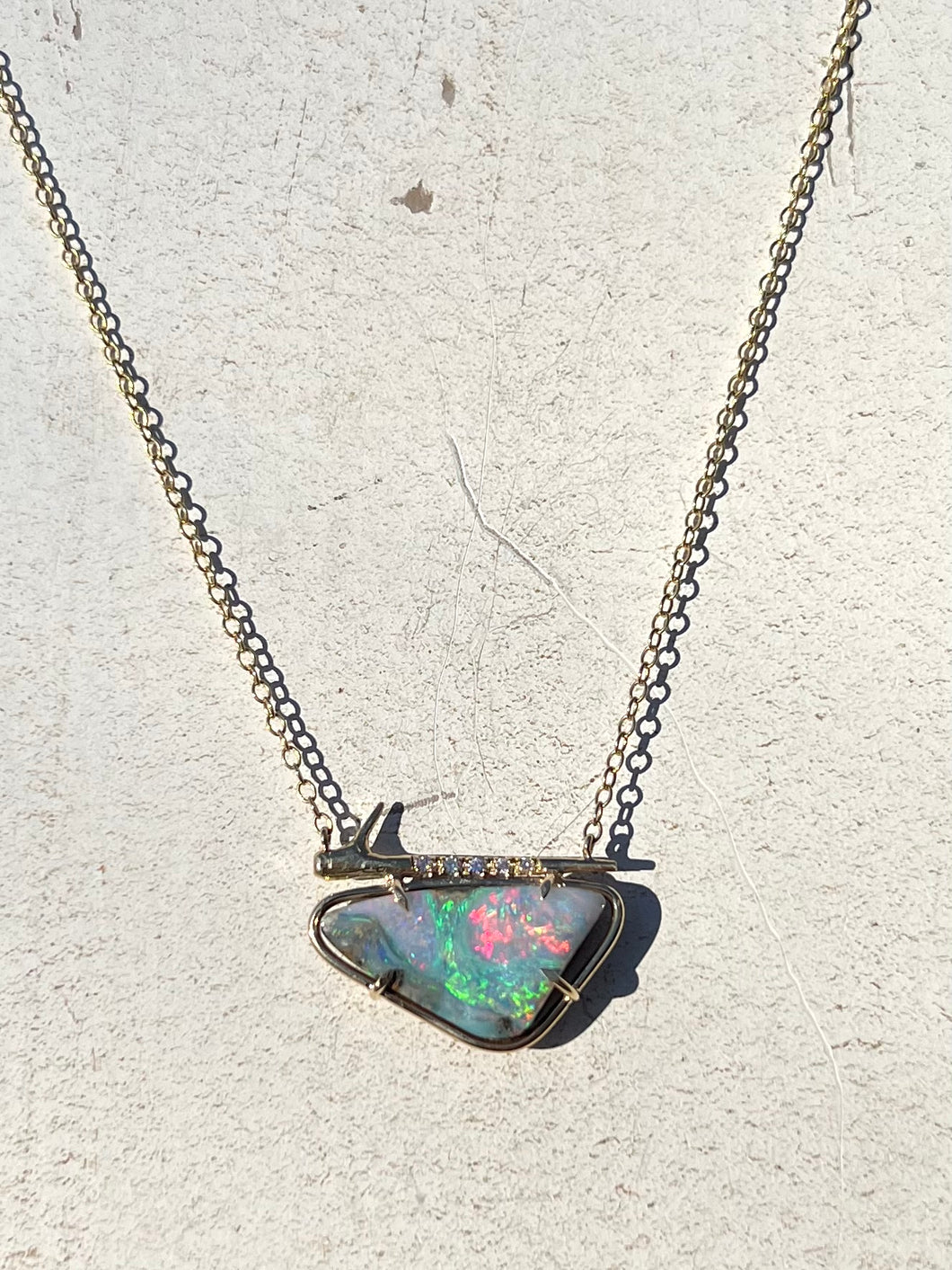 Elisabeth Bell Opal Thorn Necklace