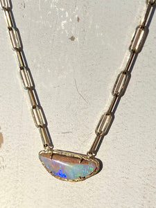 Elisabeth Bell Opal Willow Branch Necklace