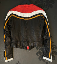 Load image into Gallery viewer, Artico Red Leather Motorcycle Jacket
