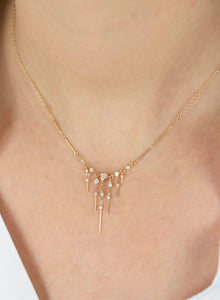 Celine Daoust Dream Maker Triangle & Dangling Diamonds Necklace
