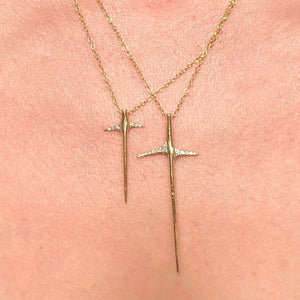 Elisabeth Bell Mini Diamond Thorn Necklace