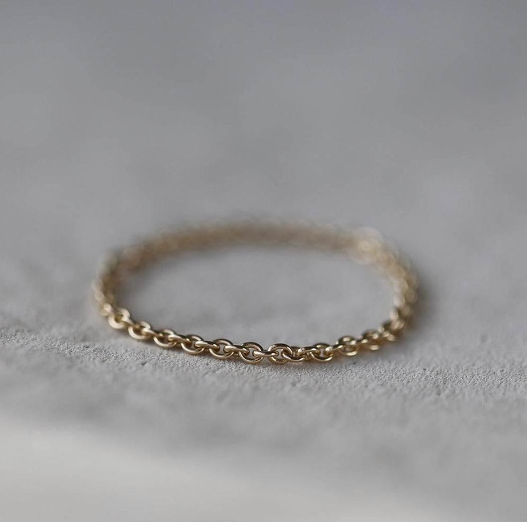 Christina Kober 14k Gold Chain Ring