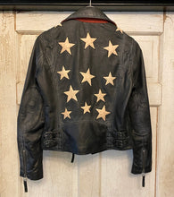 Load image into Gallery viewer, Mauritius Black Star Leather Jacket
