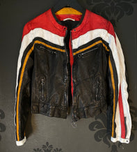 Load image into Gallery viewer, Artico Red Leather Motorcycle Jacket
