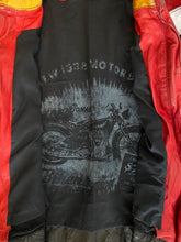 Load image into Gallery viewer, Artico Red Leather Motorcycle Jacket
