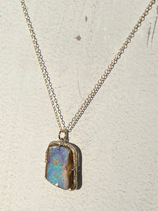 Elisabeth Bell Opal Willow Branch Necklace