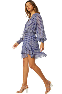 Misa Los Angeles Almaha Dress, Majorelle Lapis Tile