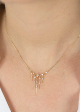 Load image into Gallery viewer, Celine Daoust Dream Maker Triangle &amp; Dangling Diamonds Necklace
