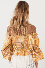 Load image into Gallery viewer, Spell Freda Shirred Blouse, Amber
