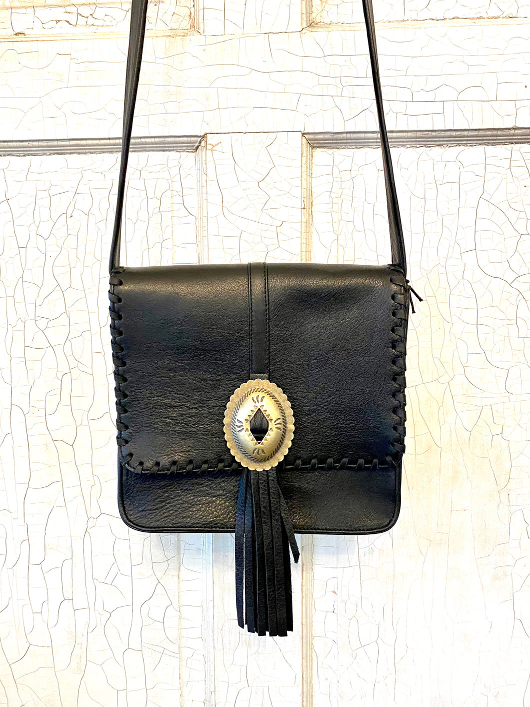 JJ Winters Lennon Messenger Bag - Brass Concho