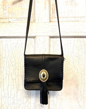 Load image into Gallery viewer, JJ Winters Lennon Messenger Bag - Brass Concho
