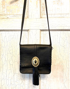 JJ Winters Lennon Messenger Bag - Brass Concho